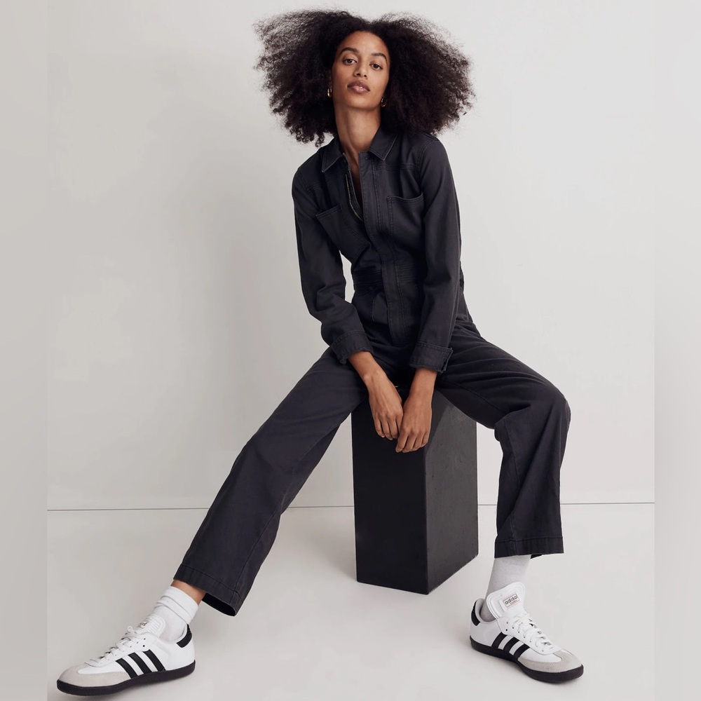 Madewell Brushed Canvas Belted Jumpsuit